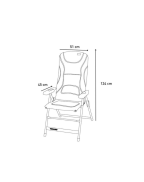 Fauteuil de camping pliant matelassé TRIGANO dossier haut inclinable﻿