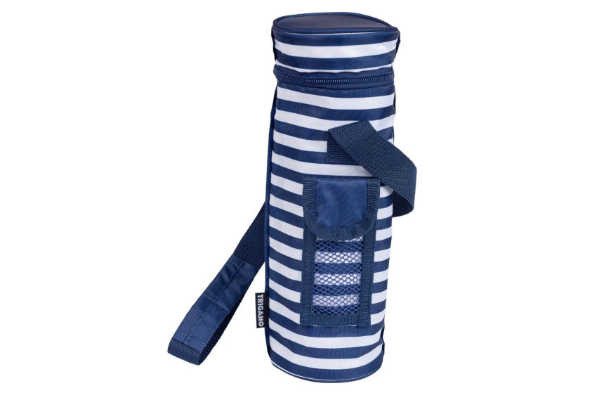 Porte-bouteille isotherme marinière 1.5L TRIGANO avec sangle réglable﻿