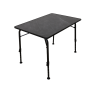 Table de camping pliante NID D’ABEILLE TRIGANO 100 x 70 cm, plateau waterproof et armature aluminium