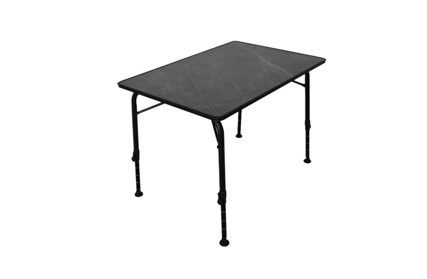 Table de camping pliante NID D’ABEILLE TRIGANO 100 x 70 cm, plateau waterproof et armature aluminium