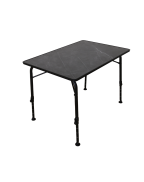 Table de camping pliante NID D’ABEILLE TRIGANO 100 x 70 cm, plateau waterproof et armature aluminium