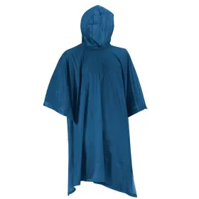 Poncho PVC luxe TRIGANO adulte bleu imperméable avec capuche