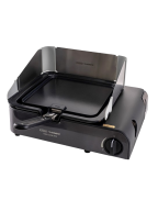 Réchaud à gaz camping sécurisé CADAC Van Cook Pro FFD avec plancha et grille BBQ