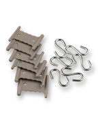 Clips coulissants avec crochet S DWS pour rail d’auvent et tente de camping