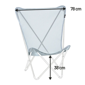 Toile de rechange Maxi Pop Up Lafuma Mobilier en Batyline Iso Bleu Ciel