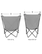 Toile de rechange Pop Up XL Lafuma en Airlon pour fauteuil design intérieur et extérieur