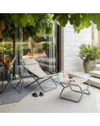 Repose pieds Lafuma BeComfort NEXT pliant confortable pour jardin et terrasse