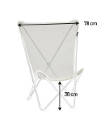 Toile de rechange officielle pour fauteuil Maxi Pop Up Lafuma en Batyline ISO coloris résistant UV.