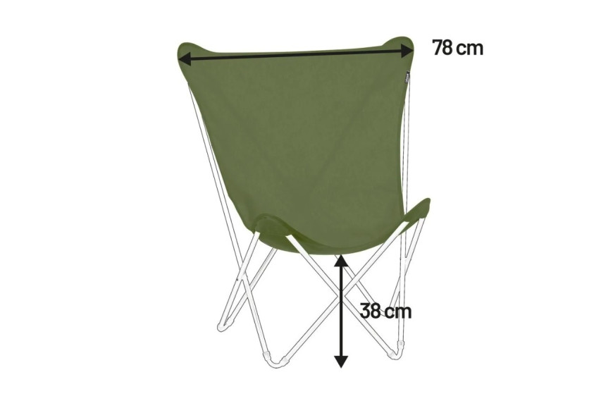 Toile de rechange Airlon pour fauteuil Maxi Pop Up Lafuma, lavable en machine et résistante.