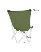 Toile de rechange Airlon pour fauteuil Maxi Pop Up Lafuma, lavable en machine et résistante.