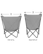 Toile de rechange Airlon pour fauteuil Maxi Pop Up Lafuma, lavable en machine et résistante.