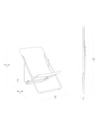 Transat pliant MAXI TRANSAT colorblock Batyline® Iso - LAFUMA MOBILIER