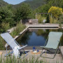 Transat pliant Maxi Transat Lafuma en toile Batyline ISO pour jardin et piscine