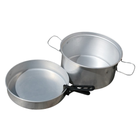 popote aluminium 4.5L camping légère avec pince CAO