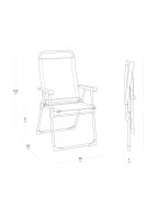 Fauteuil pliant Alu VICTORIA Batyline® - LAFUMA MOBILIER