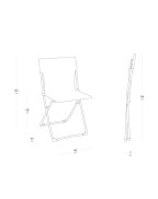 Chaise pliante BALCONY II Batyline® Iso -  LAFUMA MOBILIER