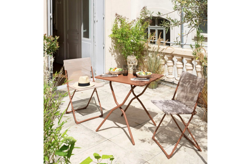 Table de jardin pliante 2 places Balcony Lafuma Mobilier pour petit balcon