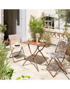 Table de jardin pliante 2 places Balcony Lafuma Mobilier pour petit balcon