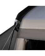 Tente tunnel 3 places Kampa Sandwood en polyester 75D avec fenêtres et tapis de sol cousu.