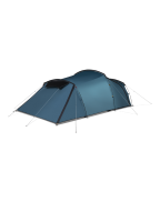 Tente tunnel 3 places Kampa Wanderlight 03 Aegean avec porche à trois entrées.