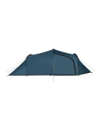 Tente tunnel 3 places Kampa Wanderlight 03 Aegean avec porche à trois entrées.