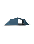 Tente tunnel 3 places Kampa Wanderlight 03 Aegean avec porche à trois entrées.