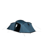 Tente tunnel 3 places Kampa Wanderlight 03 Aegean avec porche à trois entrées.