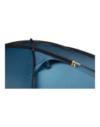 Tente tunnel 3 places Kampa Mossborn Aegean avec double porte et aérations de toit.