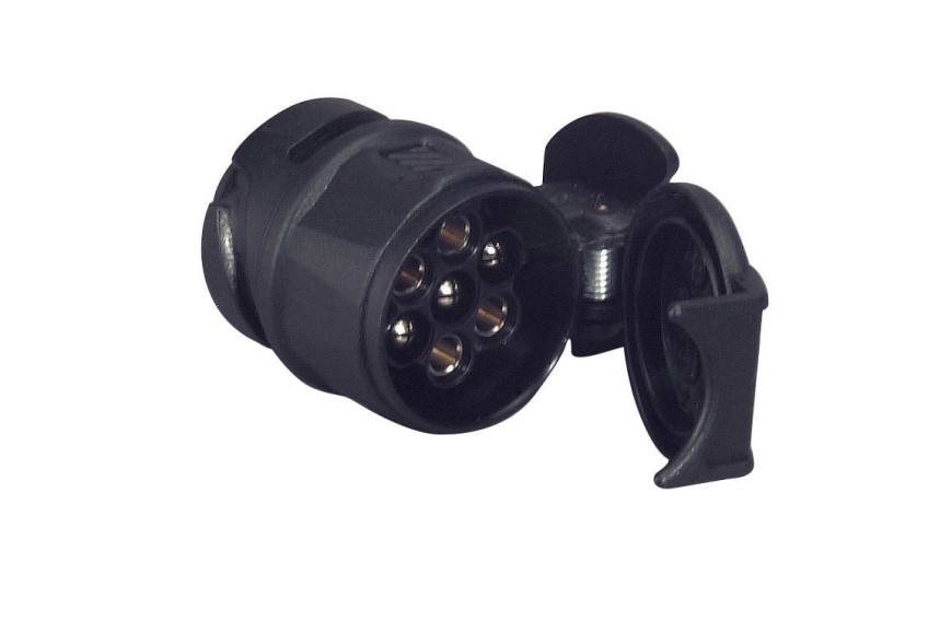 mini adaptateur 13 broches vers 7 broches pour remorque caravane compact et résistant