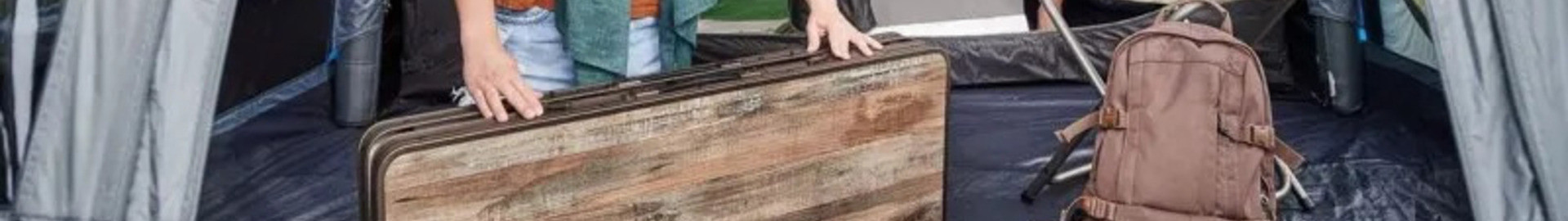 Table camping valise