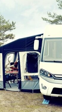 Auvent gonflable pour caravane surbaissée Indiana de chez Trigano - Latour  Tentes et Camping